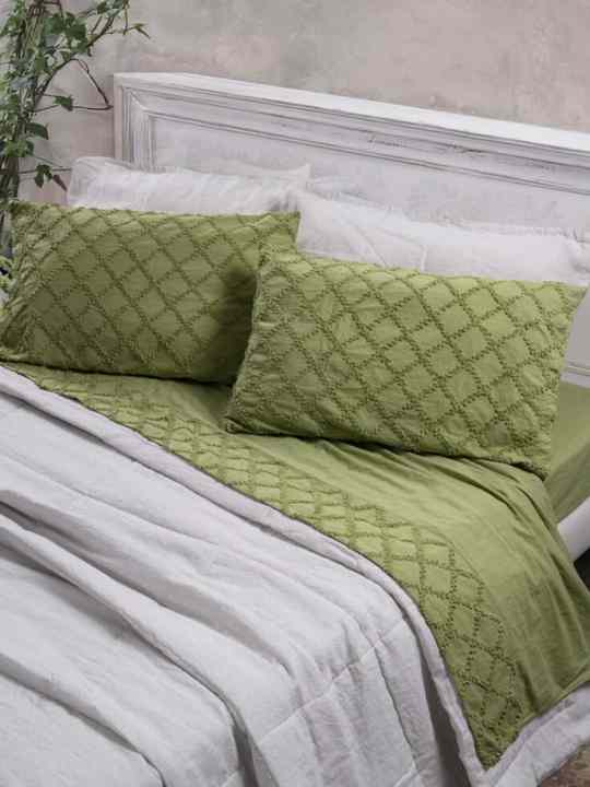 Completo letto verde 