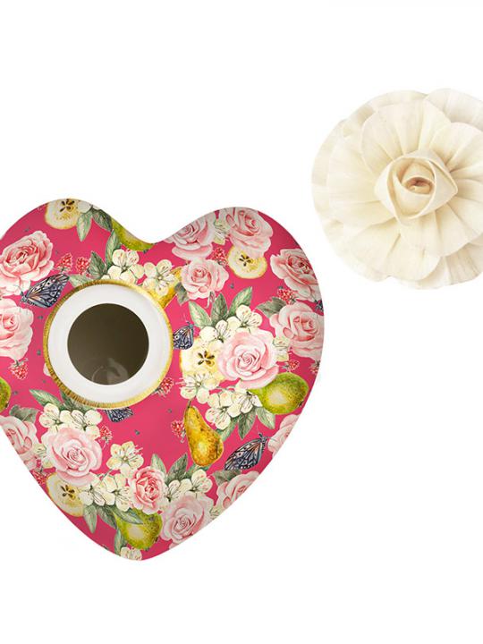 Cuore diffusore 170 ml con fiore 