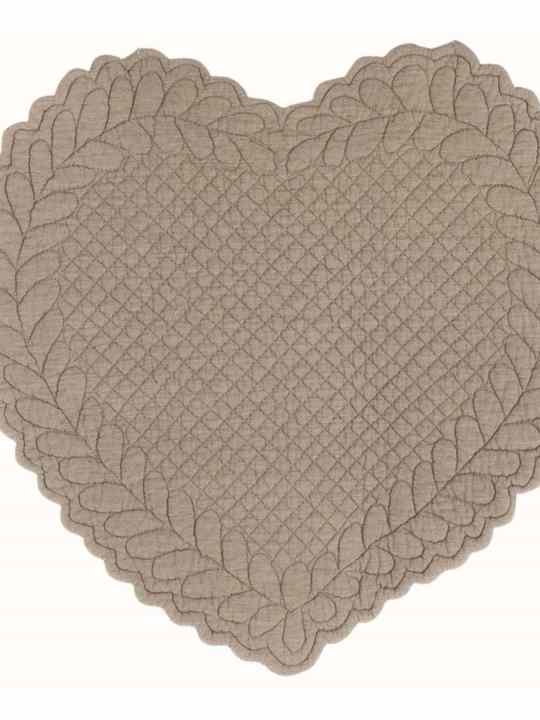 Set Americano Cuore Melange Blanc Mariclò