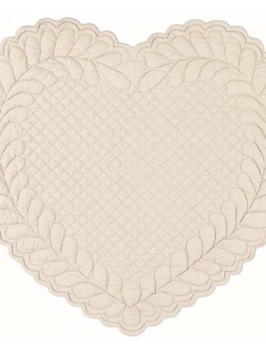 Set Americano Cuore Naturale Blanc Mariclò