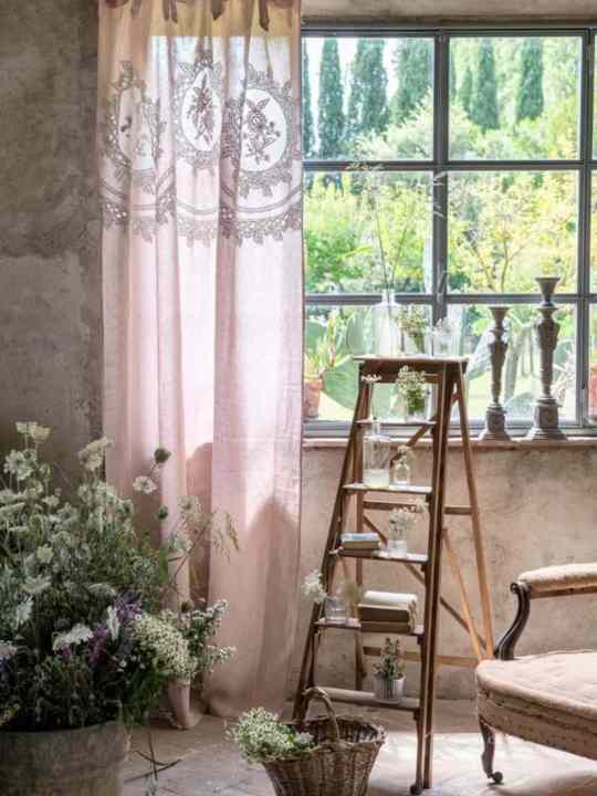 Tenda Dentelle Rosa Cipria 
