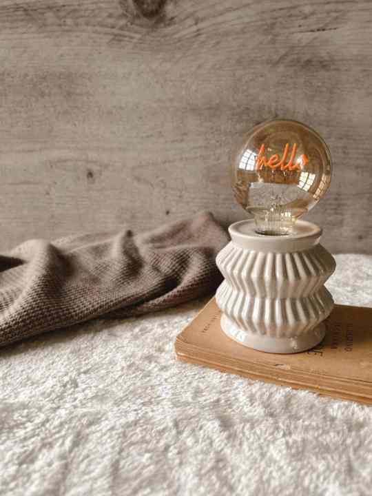 Lampada in ceramica a led 