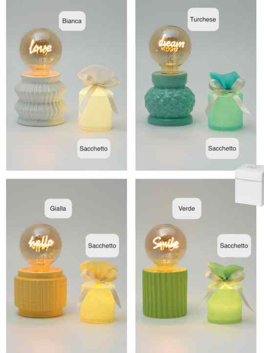 Lampada in ceramica a led 