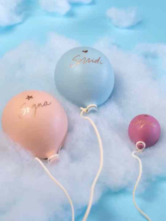 Palloncino con scritta 