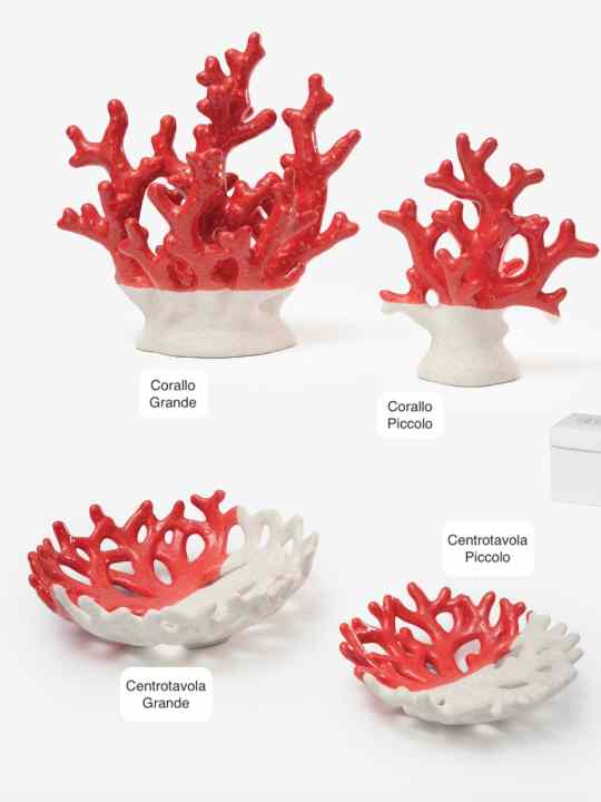 Centrotavola corallo 
