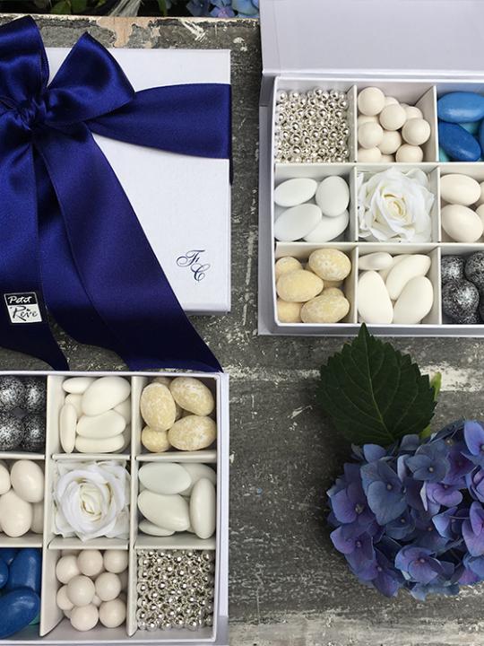 Box confettata personalizzato con iniziali 