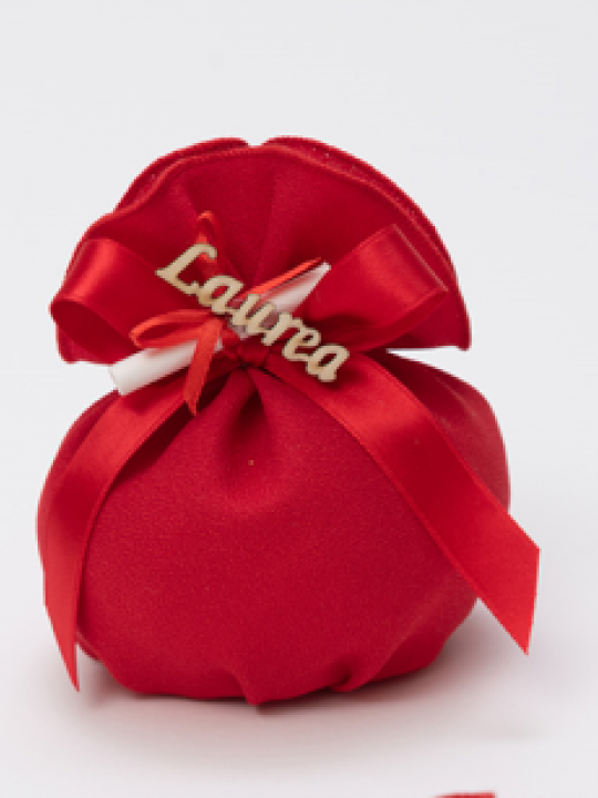 Sacchetto in crepe con pergamena 