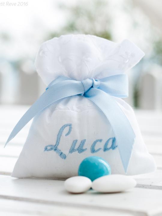 Sacchetto sangallo personalizzato con nome 